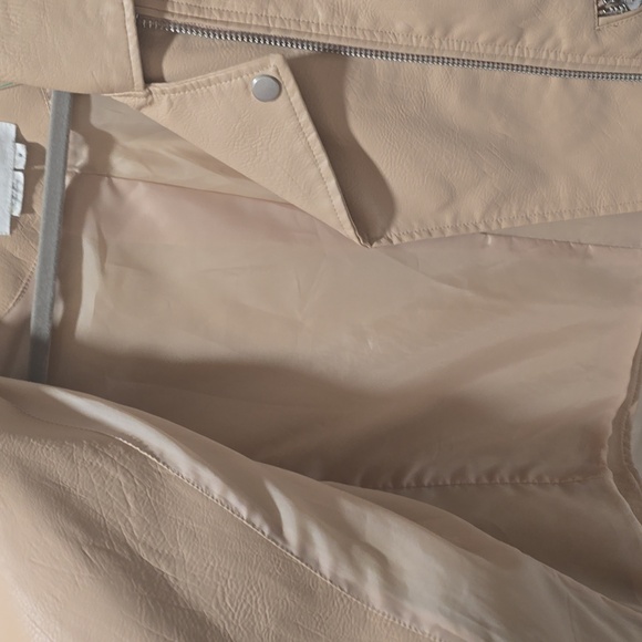 Contemporary faux leather moto jacket - Picture 3 of 5